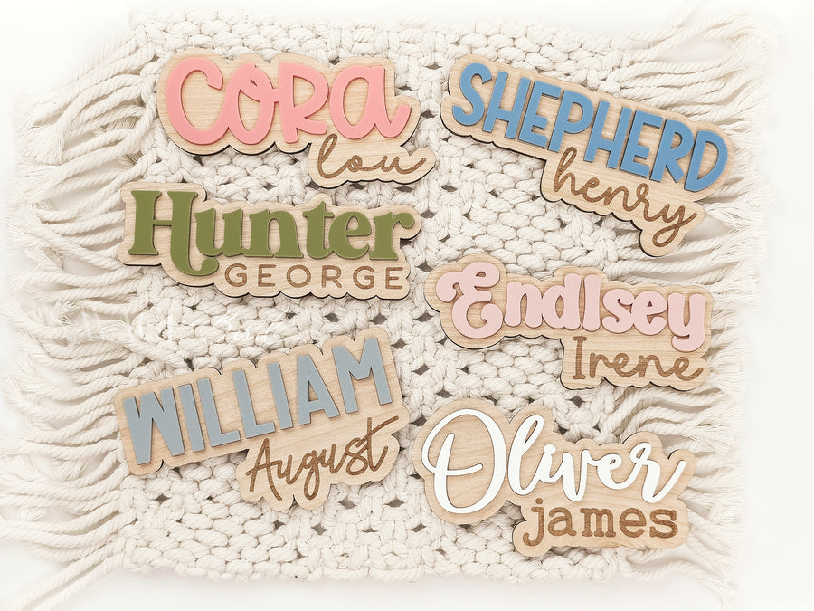 Mini Baby Name Sign