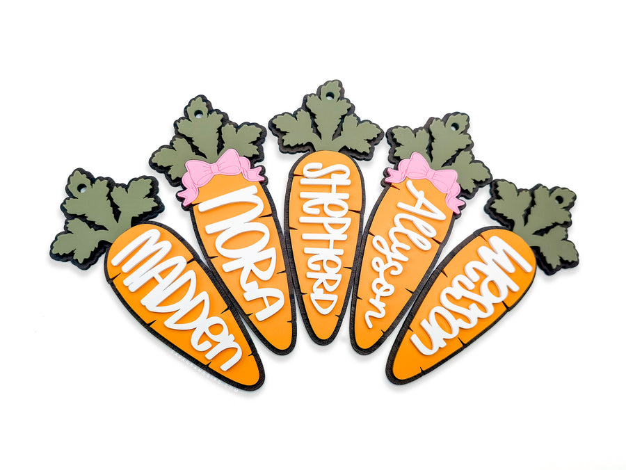 Easter Basket Carrot Name Tag