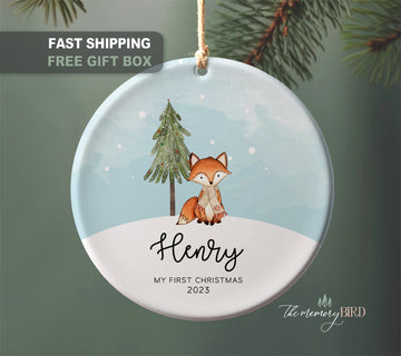 Woodland Fox Christmas Ornament