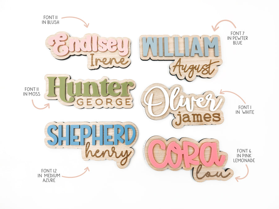 Mini Baby Name Sign