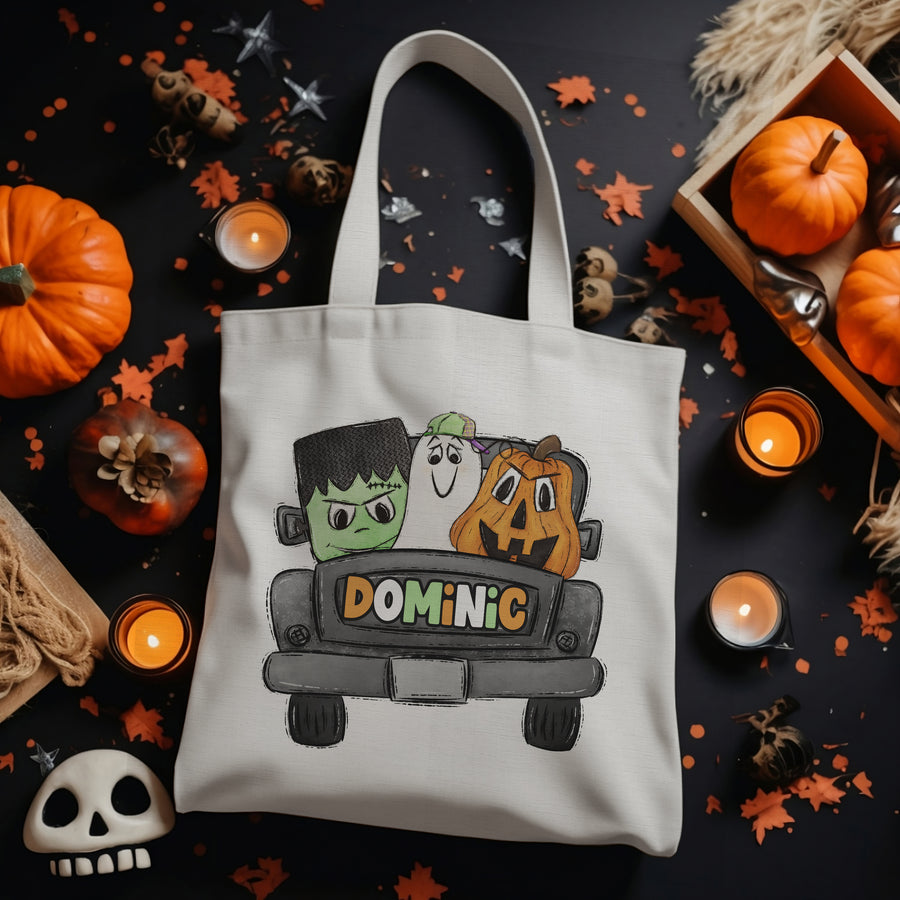 Custom Halloween Bag - Cute Characters