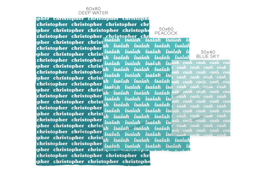 CREATE YOUR OWN NAME BLANKET
