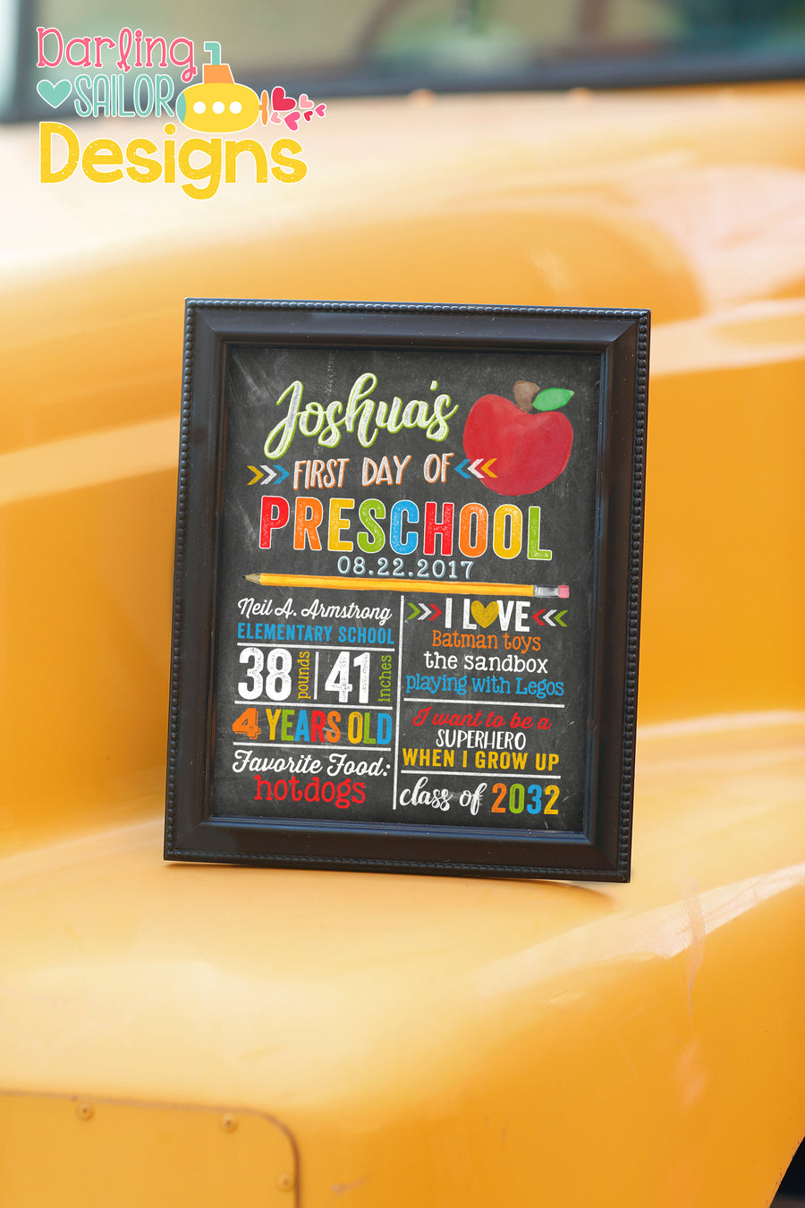 Back to School Sign - Digital File Only - Prior Customers Only
