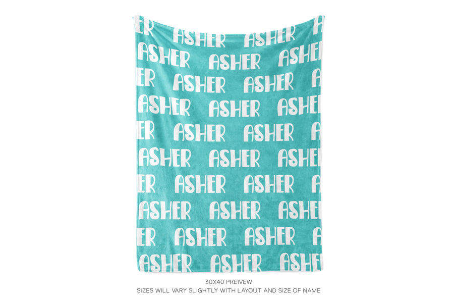 CREATE YOUR OWN NAME BLANKET
