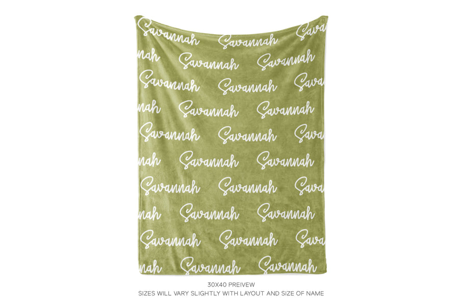 CREATE YOUR OWN NAME BLANKET