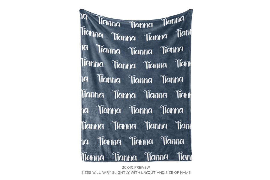 CREATE YOUR OWN NAME BLANKET